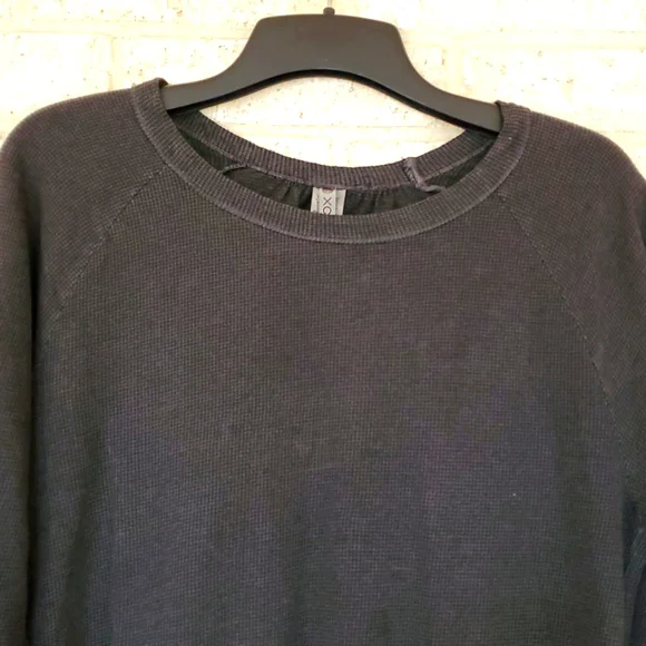 XCVI 3/4 Sleeve Crew Neck Top in Charcoal, Size Large, NWT - Picture 4 of 11